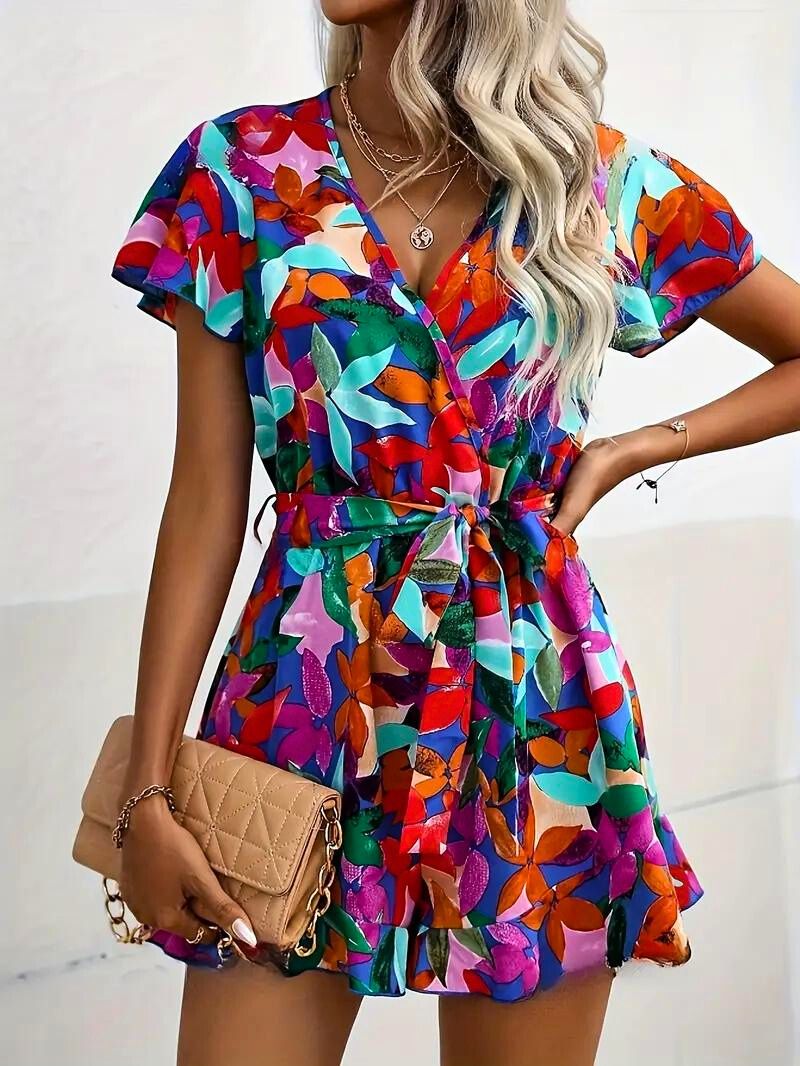 Vibrant Flora Romper - Bentley Maxwell