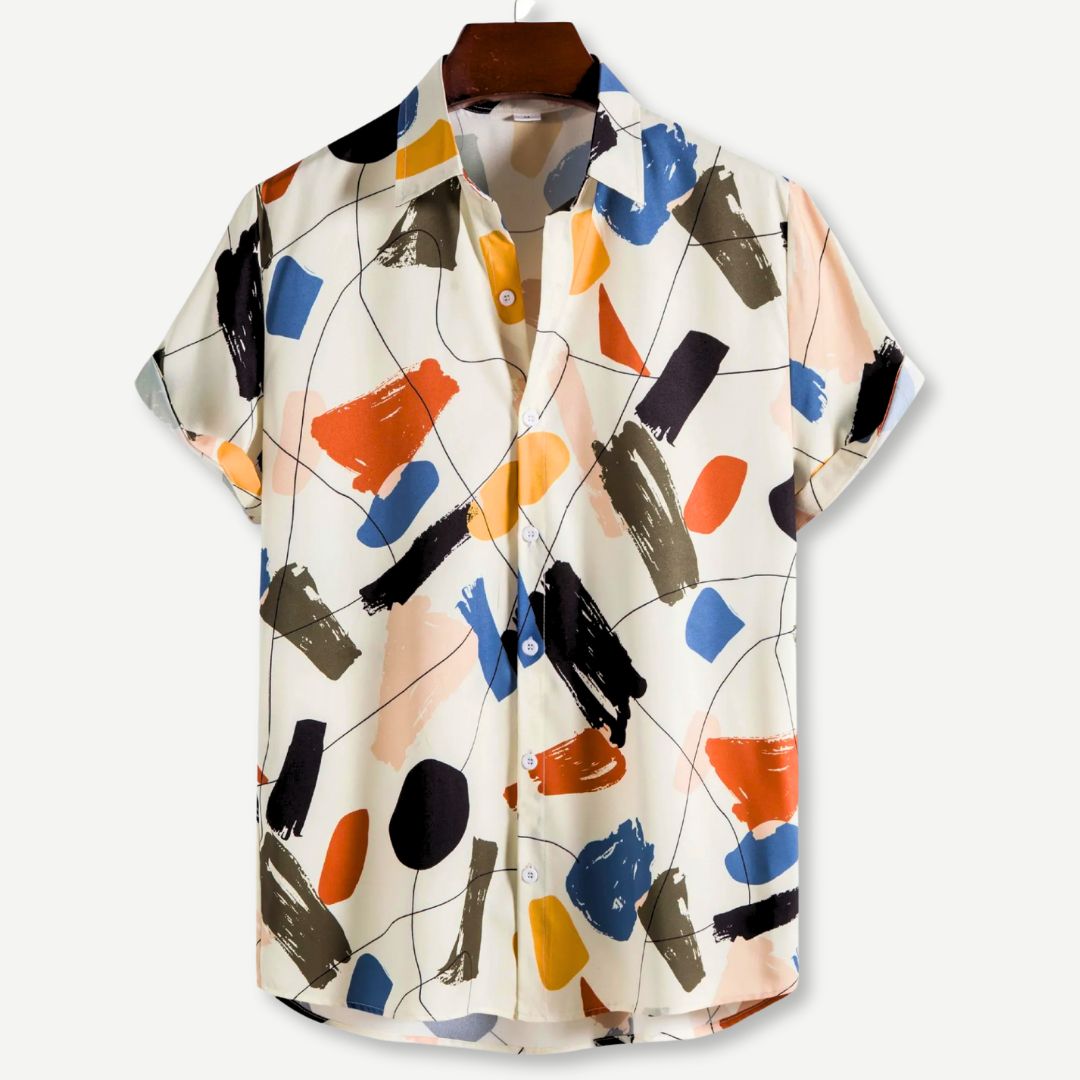 Relaxed Paint Stroke Shirt - Bentley Maxwell