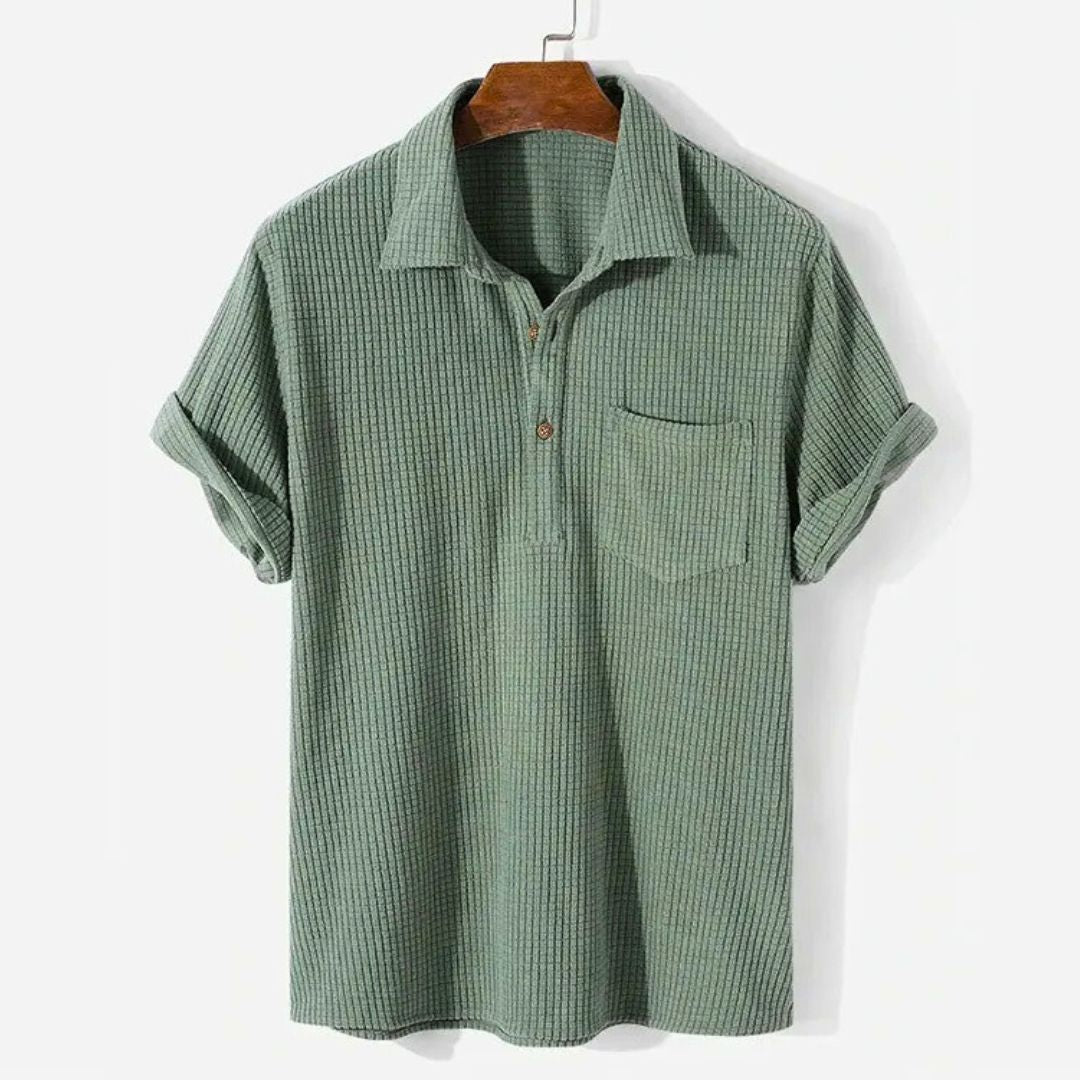 Relaxed Textured Polo - Bentley Maxwell
