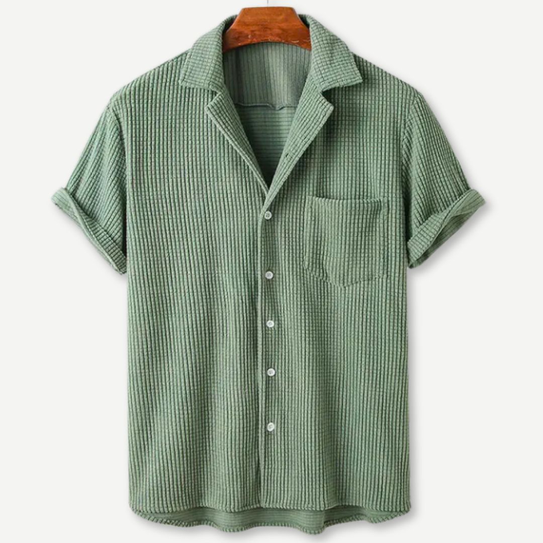 Relaxed Knitted Waffle Shirt - Bentley Maxwell