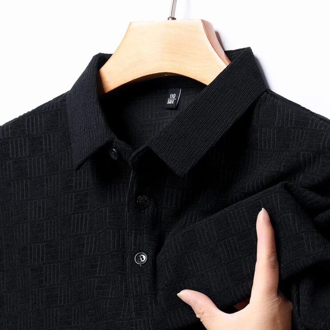Textured Grid Polo - Bentley Maxwell