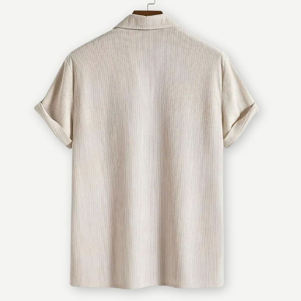 Ribbed Johnny Collar Polo - Bentley Maxwell