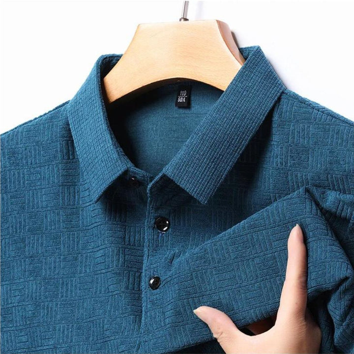 Textured Grid Polo - Bentley Maxwell
