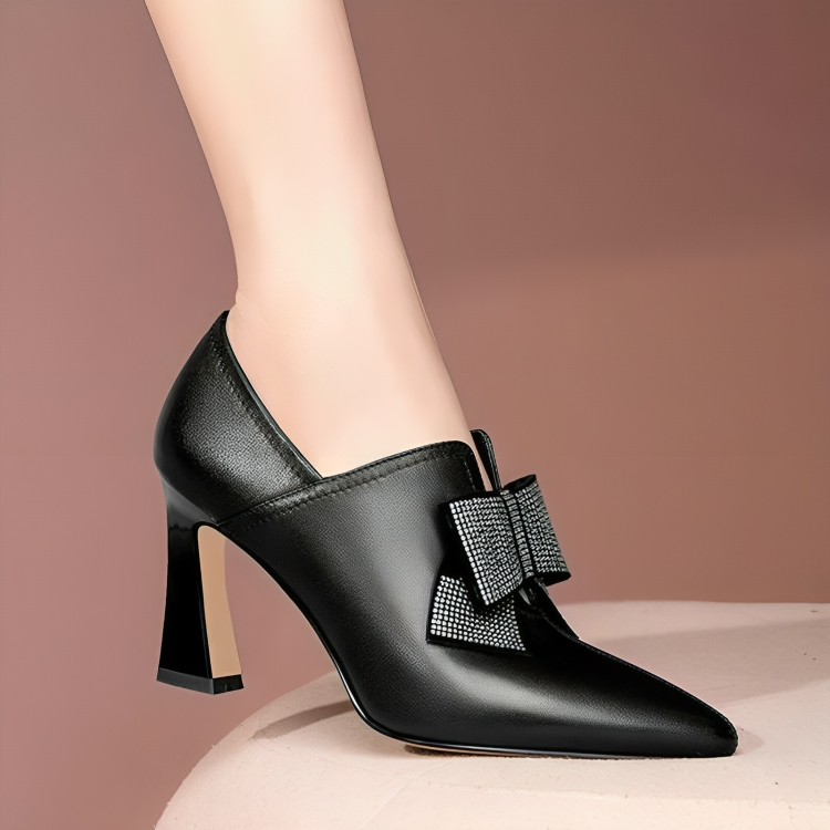 Elegant heels with bow - Bentley Maxwell