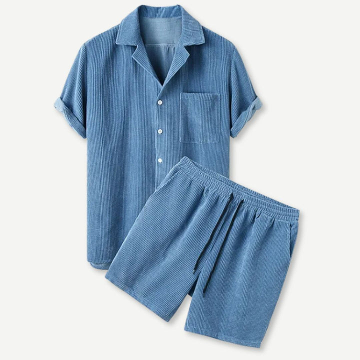 Corduroy Shirt & Shorts Set - Bentley Maxwell