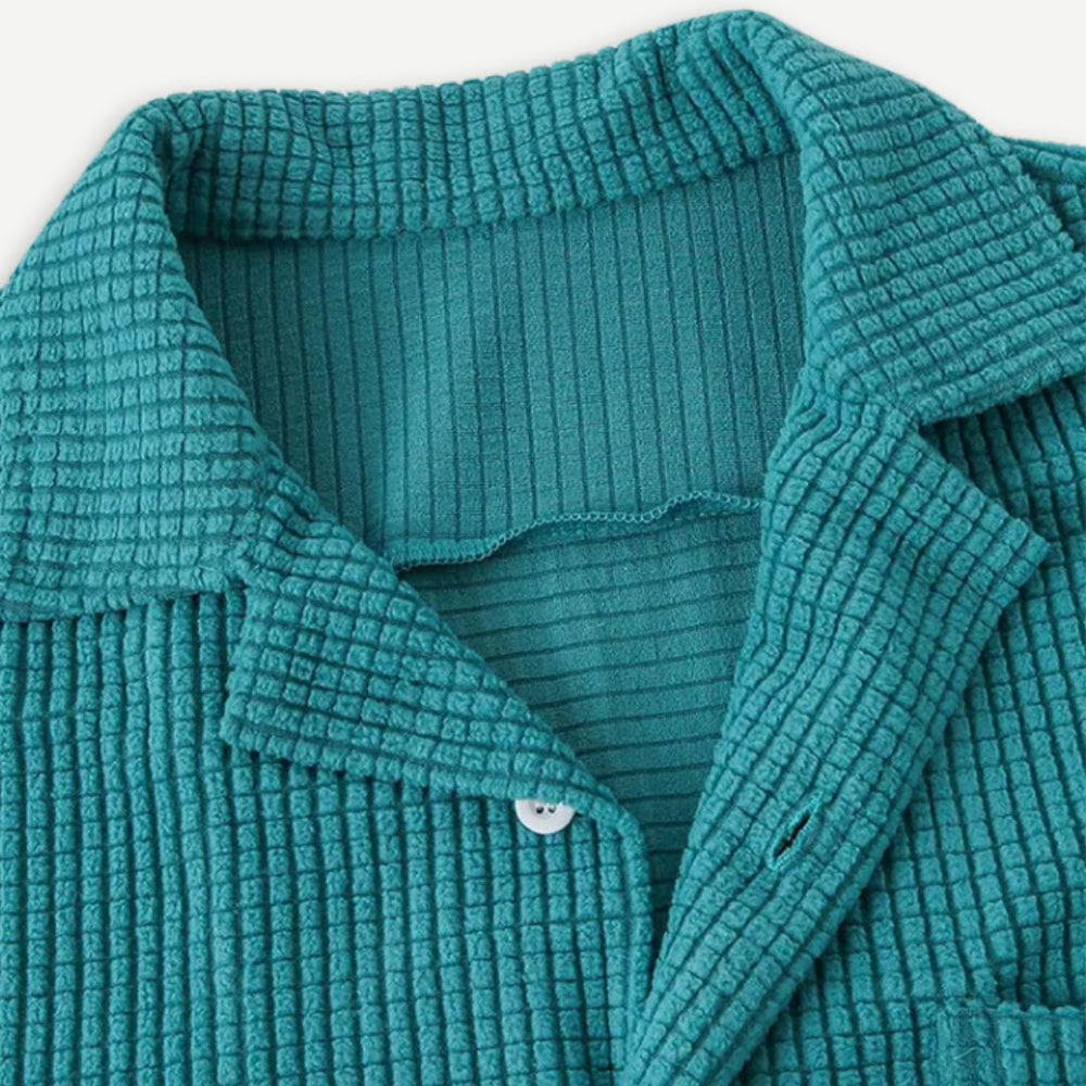 Relaxed Knitted Waffle Shirt - Bentley Maxwell