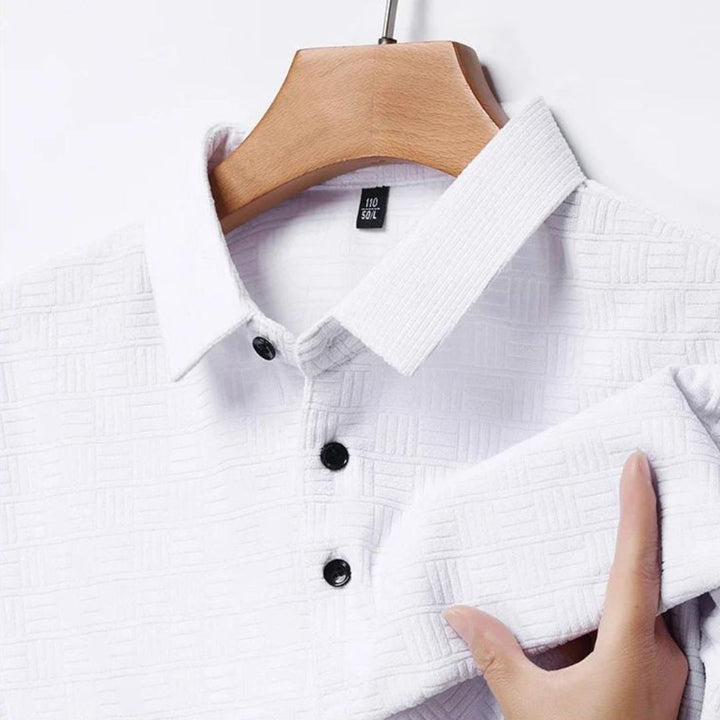 Textured Grid Polo - Bentley Maxwell