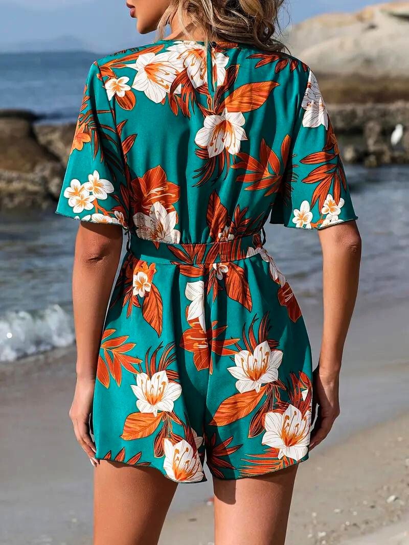 Tropical Blossom Romper - Bentley Maxwell