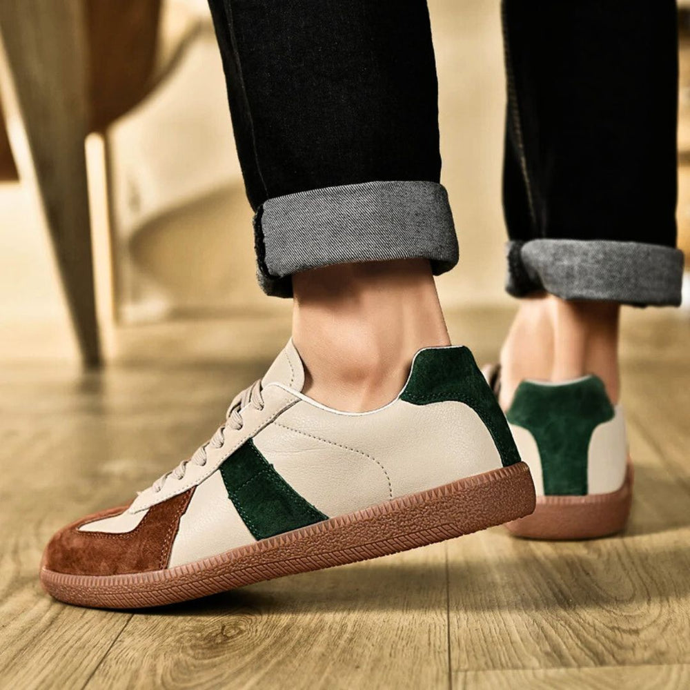 Premium Leather + Suede Sneakers - Bentley Maxwell