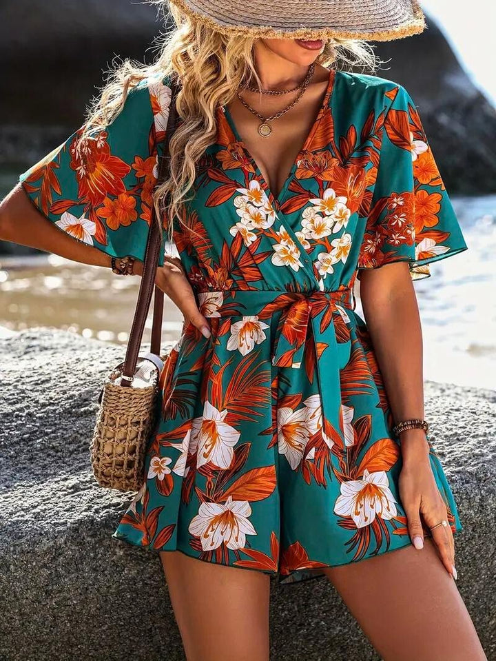 Tropical Blossom Romper - Bentley Maxwell