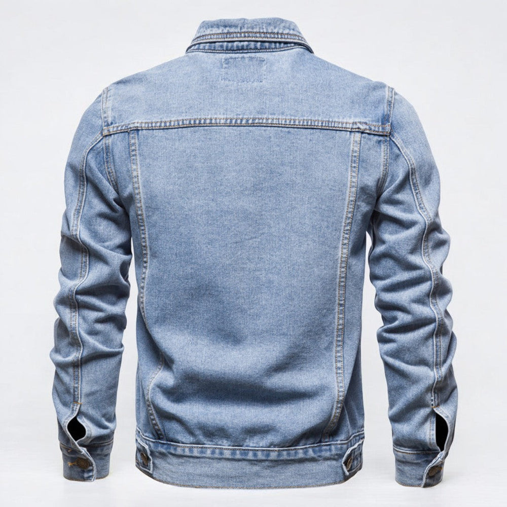 Maverick Washed Denim Jacket - Bentley Maxwell