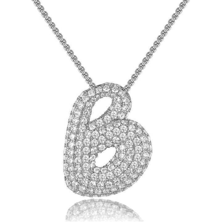 14K Gold Bubble Letter Necklace - Bentley Maxwell