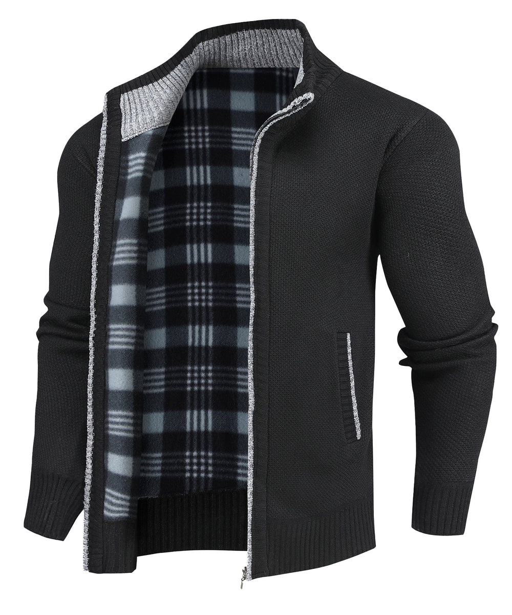 Ridgeway Flannel Lined Sweater (5 Designs) - Bentley Maxwell