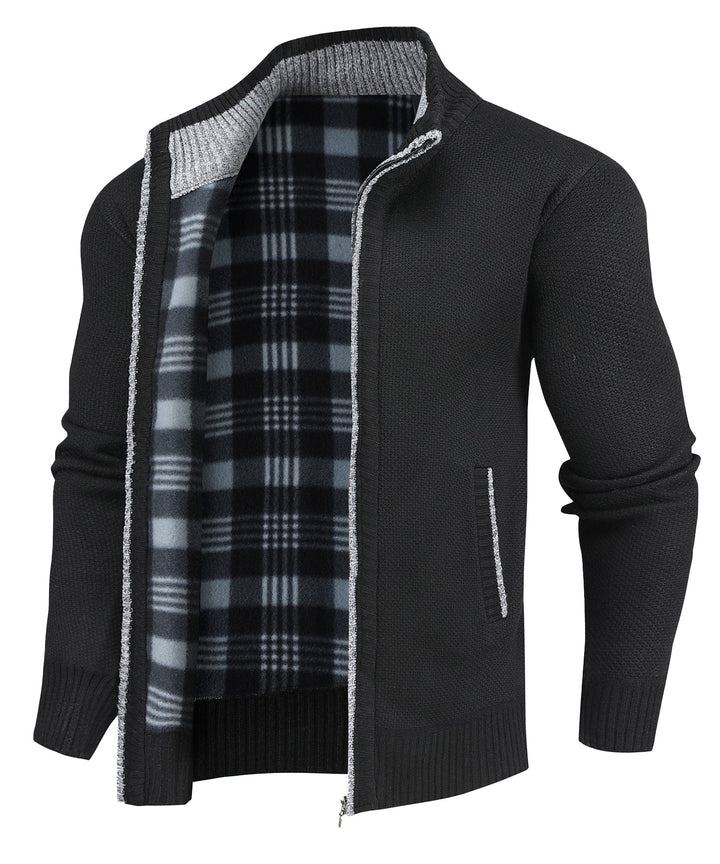 Ridgeway Flannel Lined Sweater (5 Designs) - Bentley Maxwell