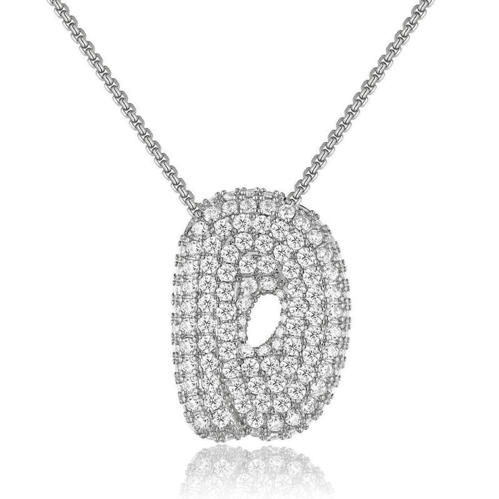 14K Gold Bubble Letter Necklace - Bentley Maxwell