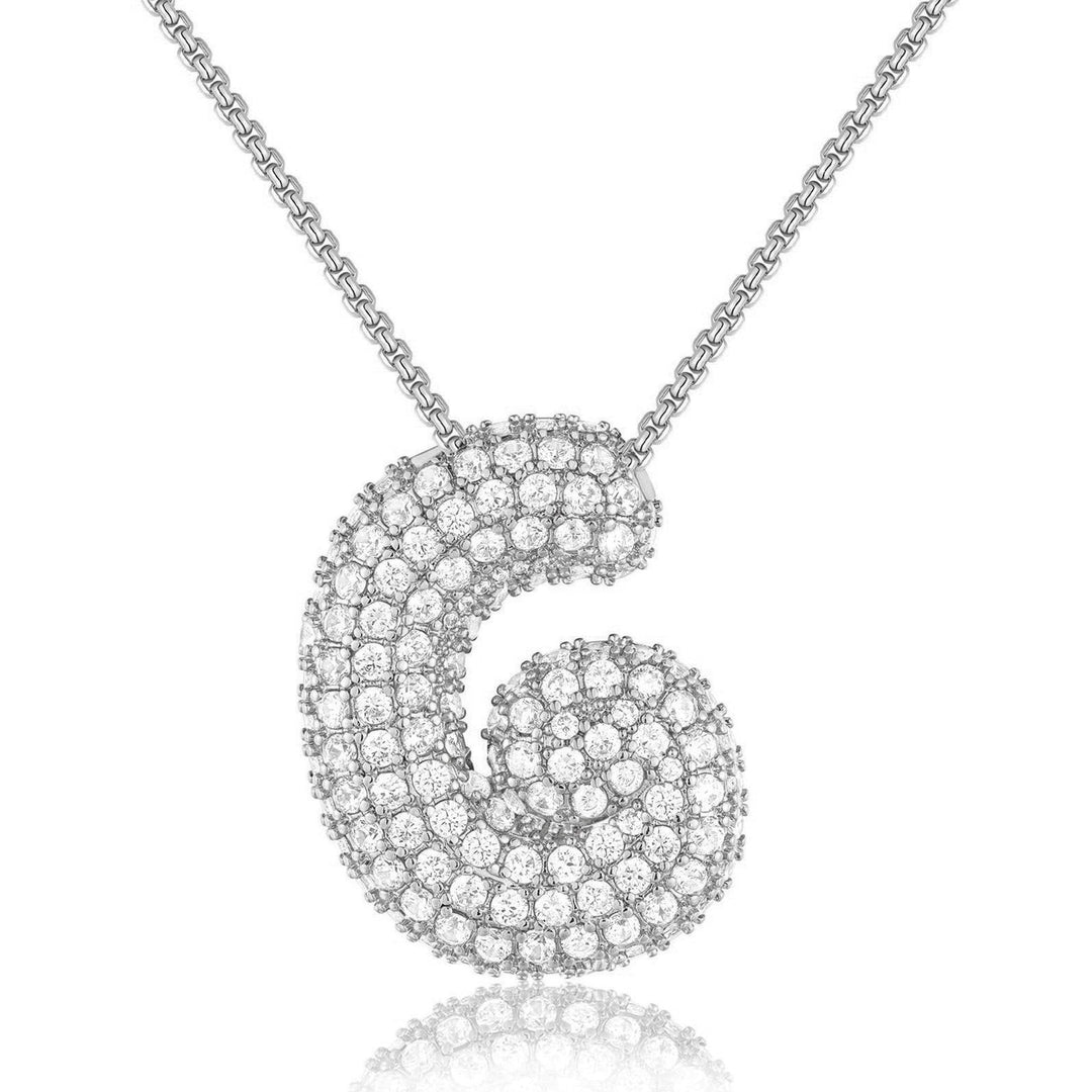 14K Gold Bubble Letter Necklace - Bentley Maxwell