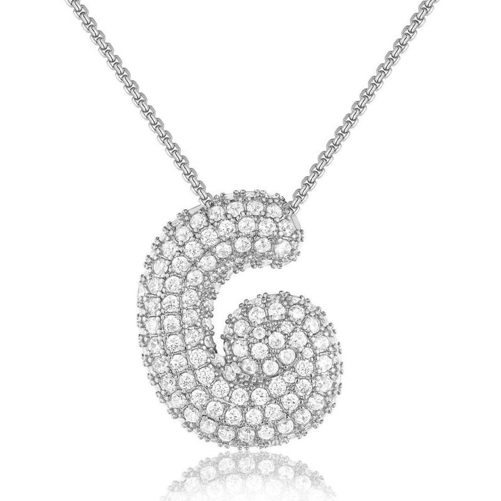 14K Gold Bubble Letter Necklace - Bentley Maxwell