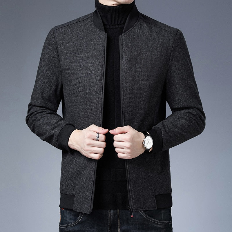 Baseball Collar Windbreaker Jacket - Bentley Maxwell
