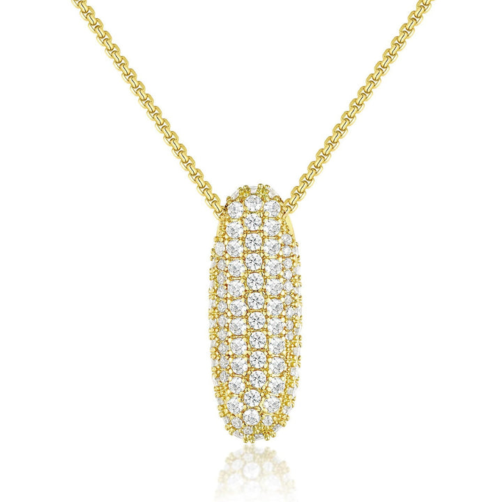 14K Gold Bubble Letter Necklace - Bentley Maxwell