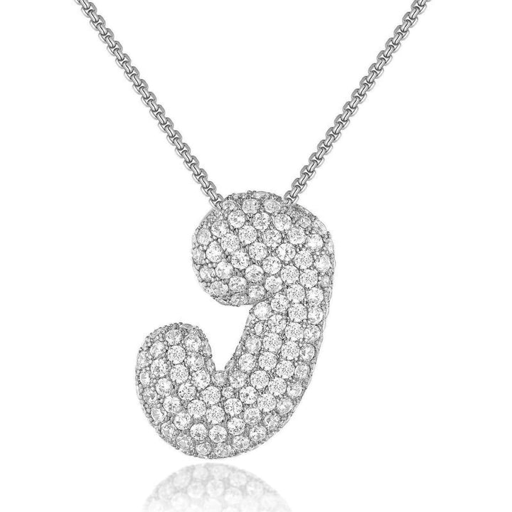 14K Gold Bubble Letter Necklace - Bentley Maxwell