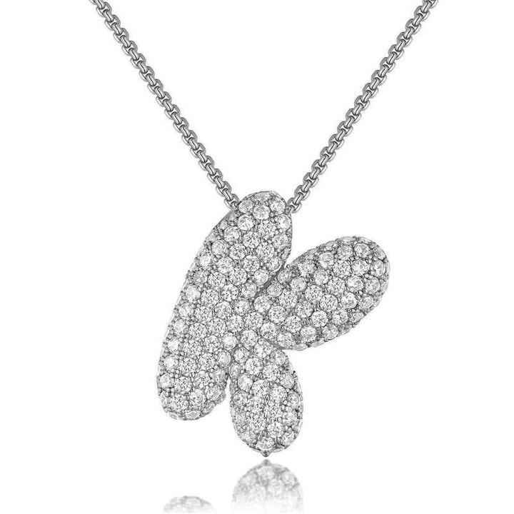 14K Gold Bubble Letter Necklace - Bentley Maxwell
