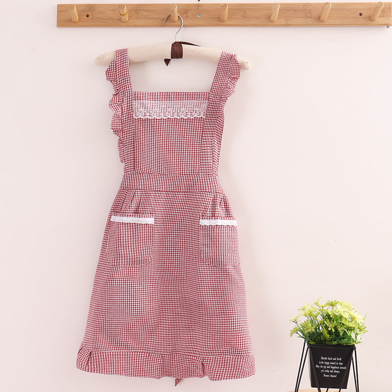 Checkered Farmhouse Apron - Bentley Maxwell