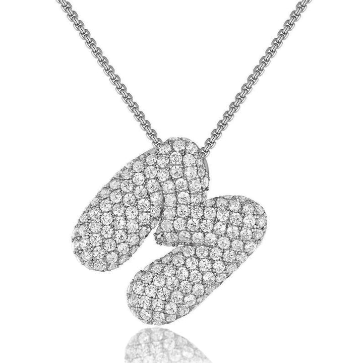 14K Gold Bubble Letter Necklace - Bentley Maxwell