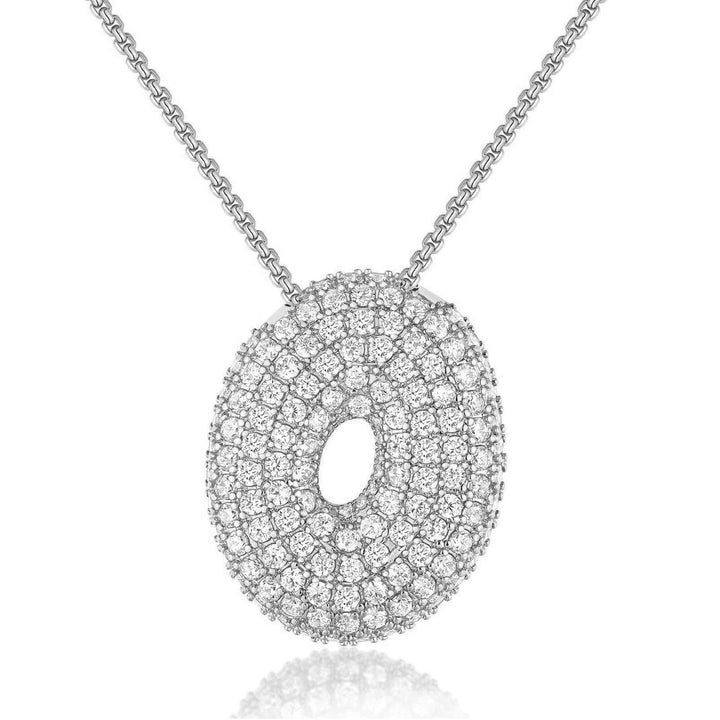 14K Gold Bubble Letter Necklace - Bentley Maxwell