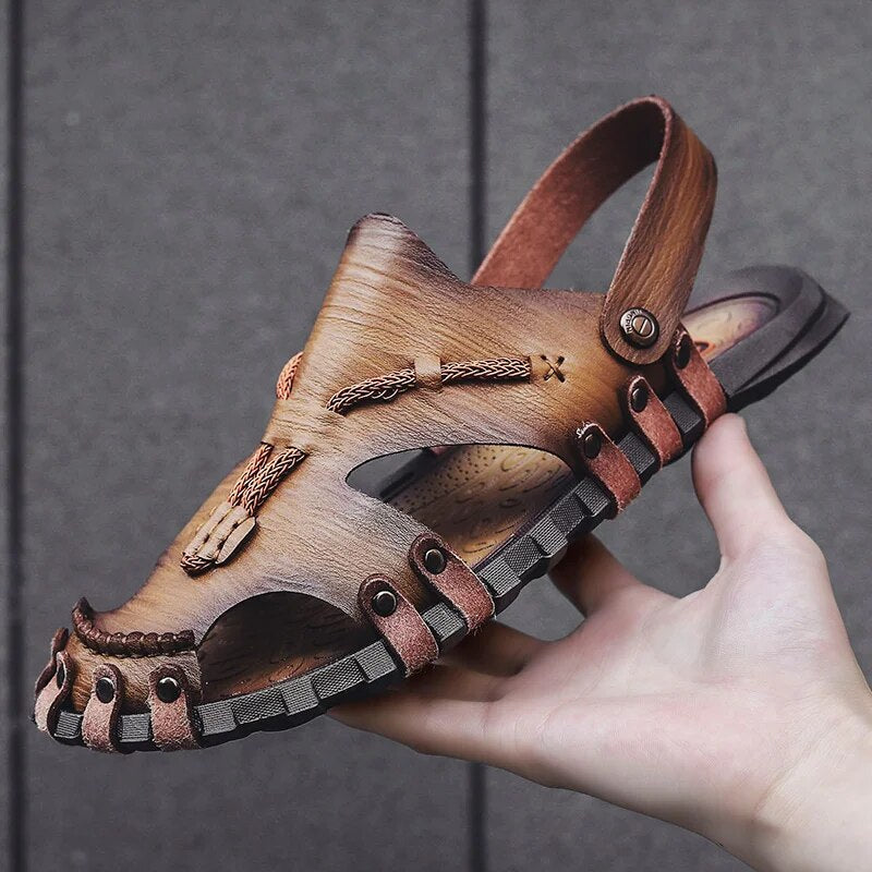 Tribal Genuine Leather Sandals - Bentley Maxwell