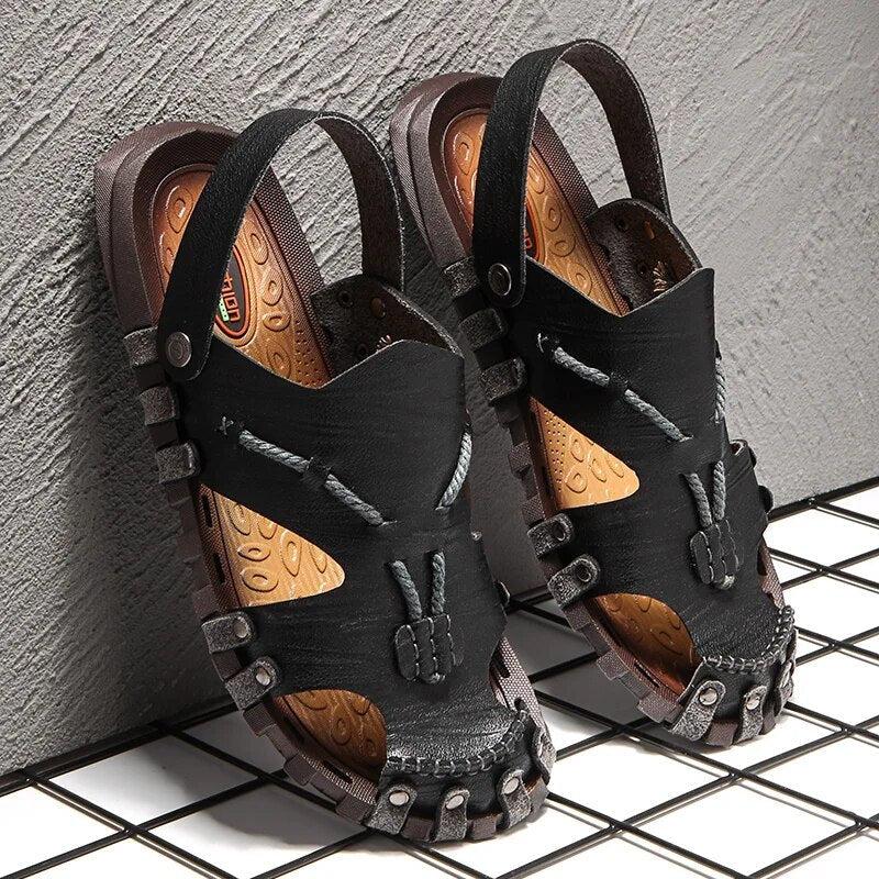 Tribal Genuine Leather Sandals - Bentley Maxwell