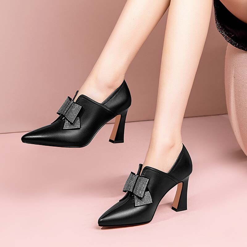 Elegant heels with bow - Bentley Maxwell