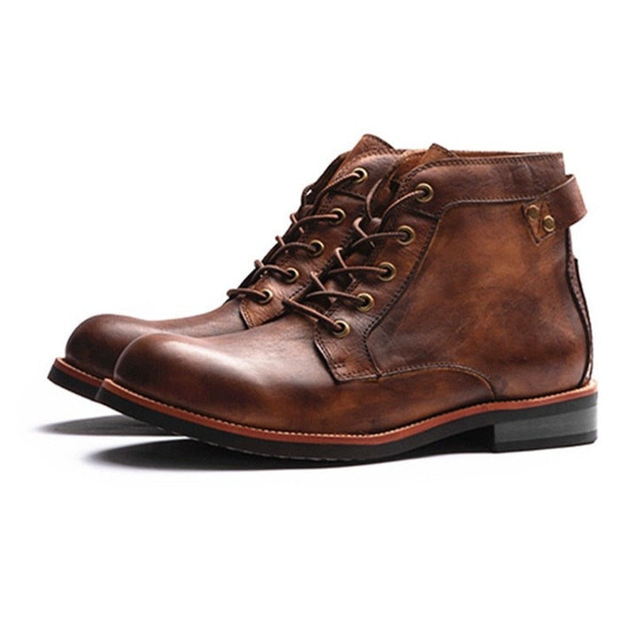 Leather High Comfortable Retro Boots - Bentley Maxwell