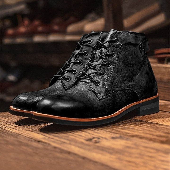 Leather High Comfortable Retro Boots - Bentley Maxwell
