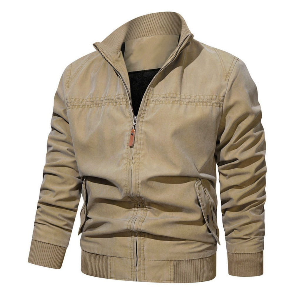 Cotton Windbreaker Bomber Jacket - Bentley Maxwell