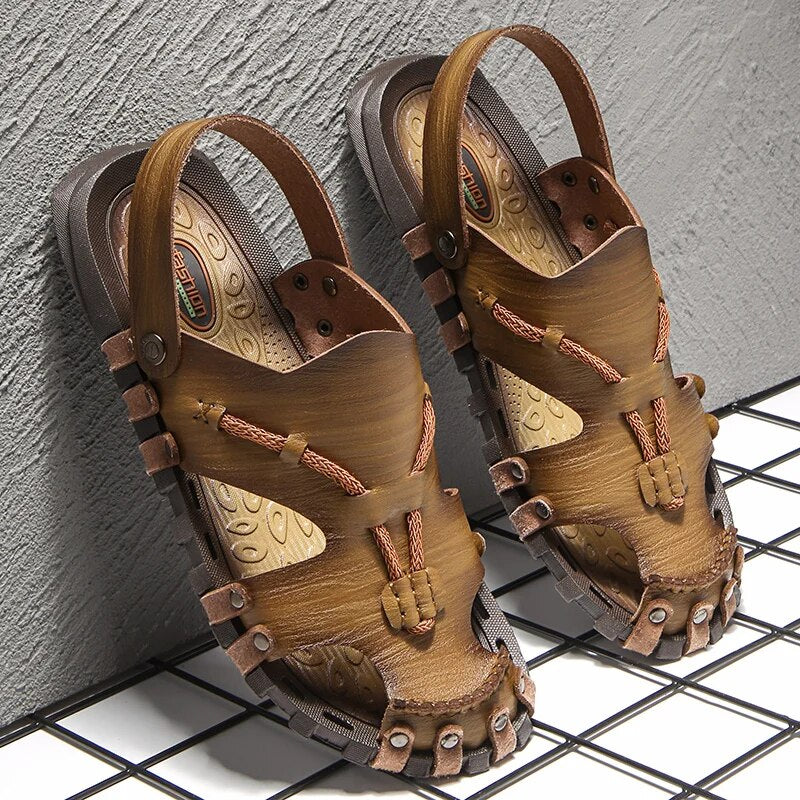 Tribal Genuine Leather Sandals - Bentley Maxwell