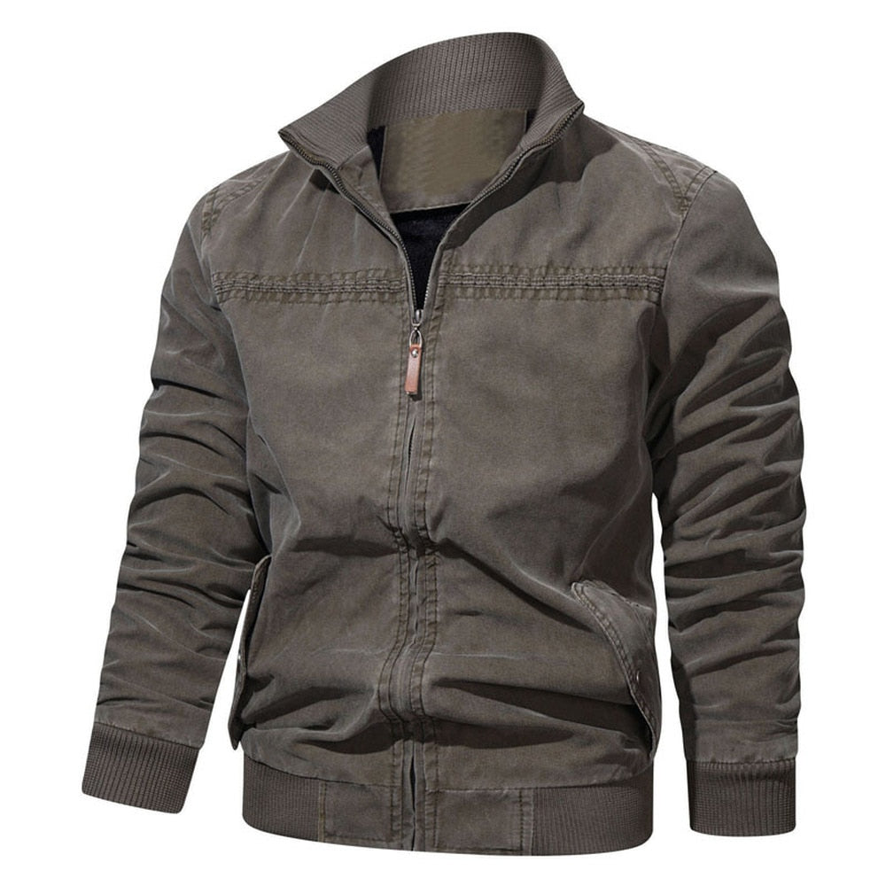 Cotton Windbreaker Bomber Jacket - Bentley Maxwell