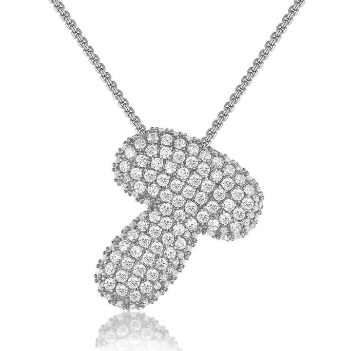 14K Gold Bubble Letter Necklace - Bentley Maxwell