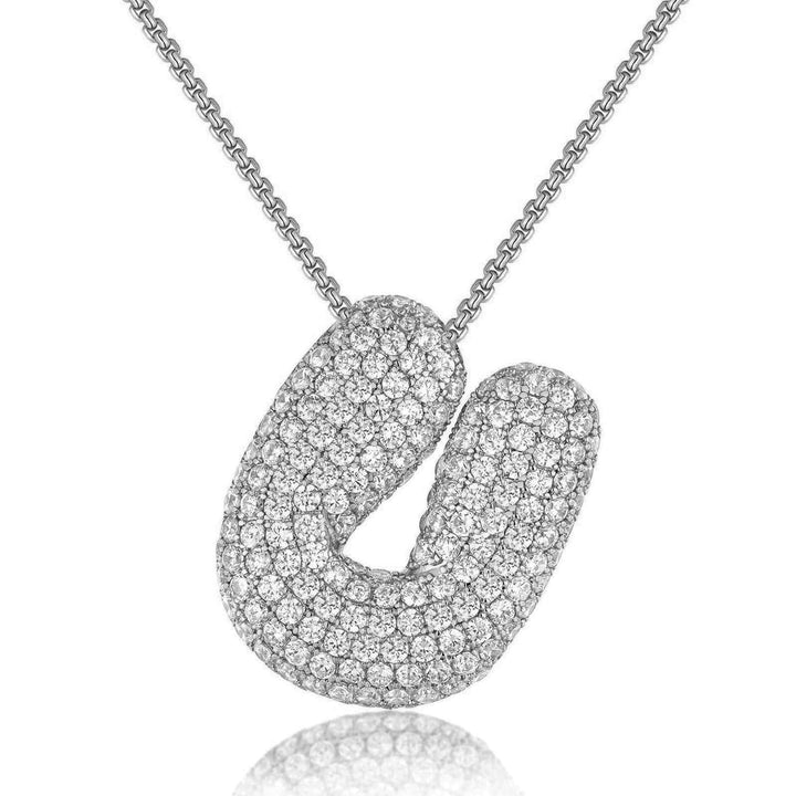 14K Gold Bubble Letter Necklace - Bentley Maxwell