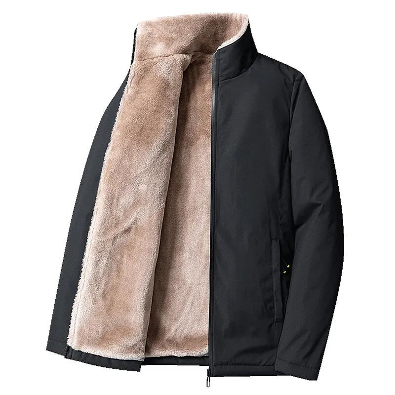Men's Black Fluffy-Lined Jacket - Bentley Maxwell