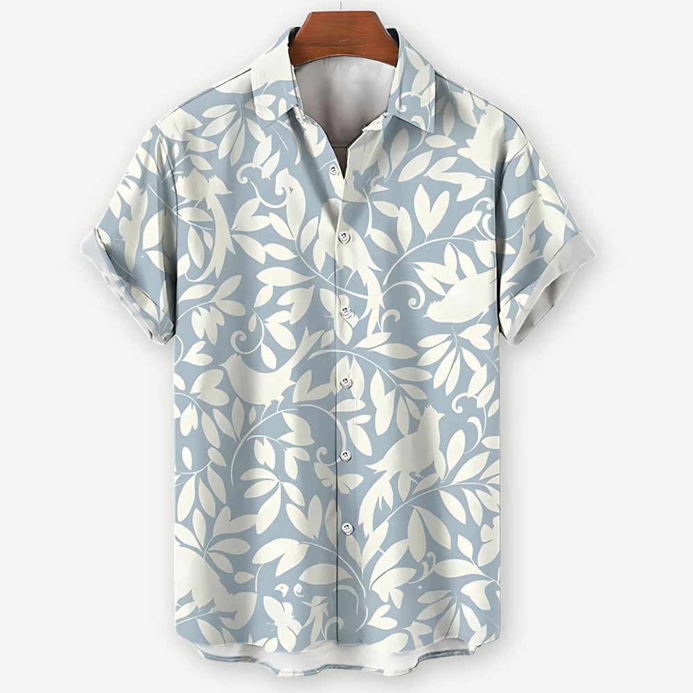 Relaxed Ivory Vines Shirt - Bentley Maxwell