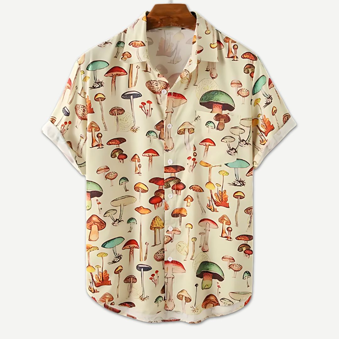 Mushroom Mosaic Shirt - Bentley Maxwell