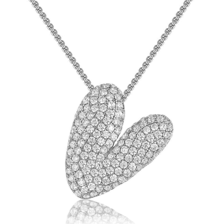 14K Gold Bubble Letter Necklace - Bentley Maxwell