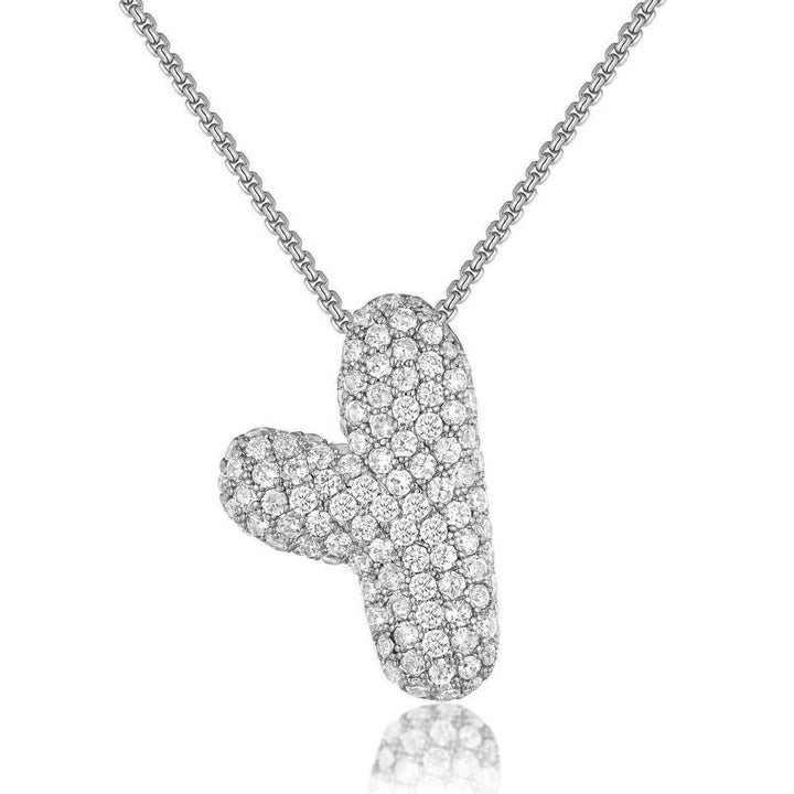 14K Gold Bubble Letter Necklace - Bentley Maxwell