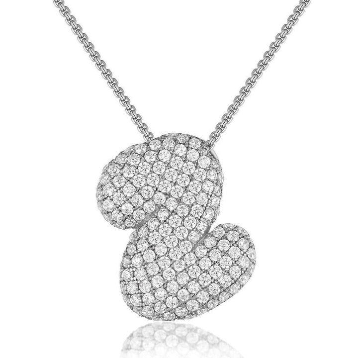 14K Gold Bubble Letter Necklace - Bentley Maxwell