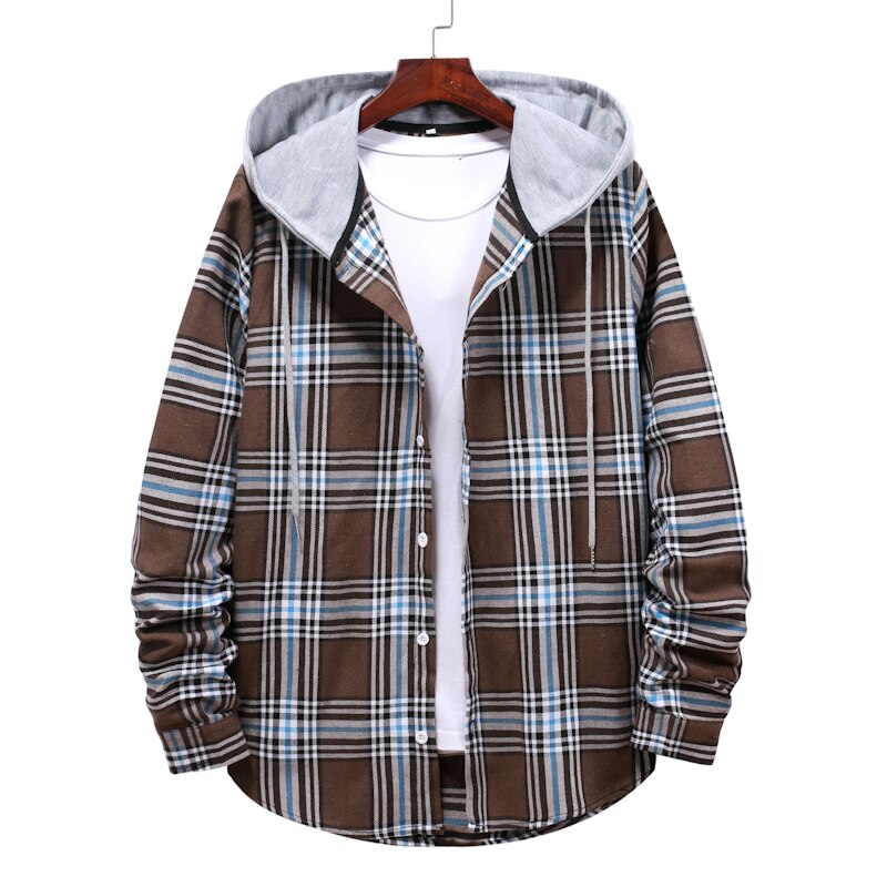 Street Hooded Plaid Shirt - Bentley Maxwell