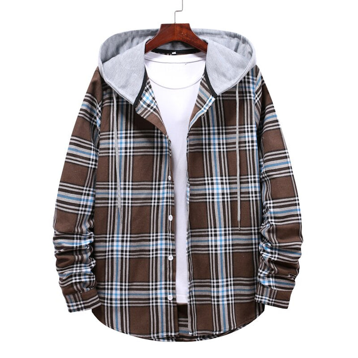 Street Hooded Plaid Shirt - Bentley Maxwell