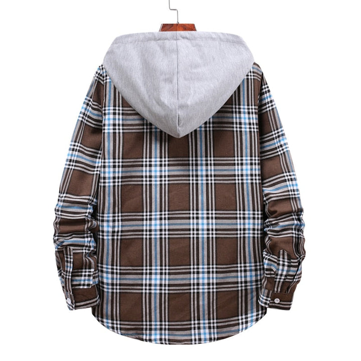 Street Hooded Plaid Shirt - Bentley Maxwell
