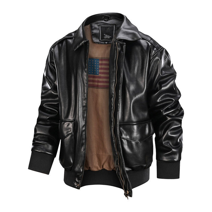 American Soft Air Force Pilot Leather Jacket - Bentley Maxwell