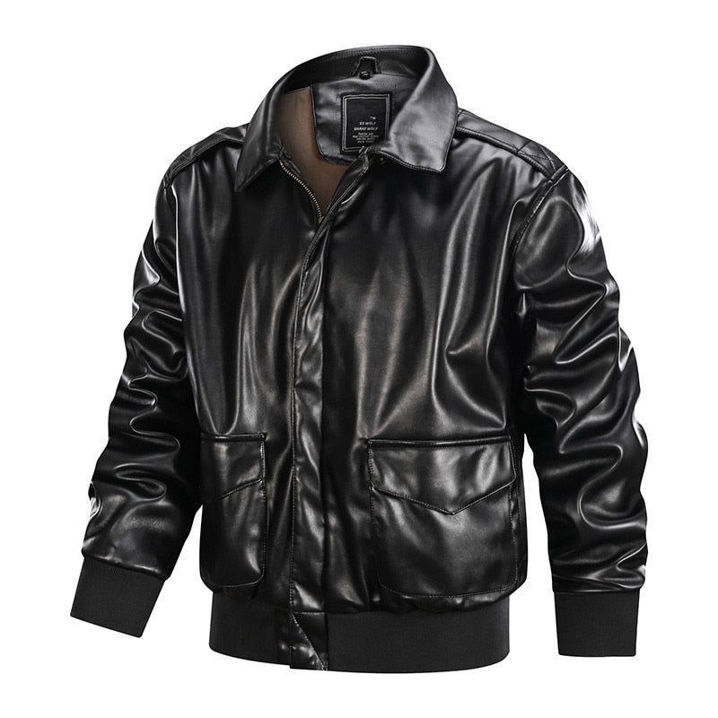 American Soft Air Force Pilot Leather Jacket - Bentley Maxwell