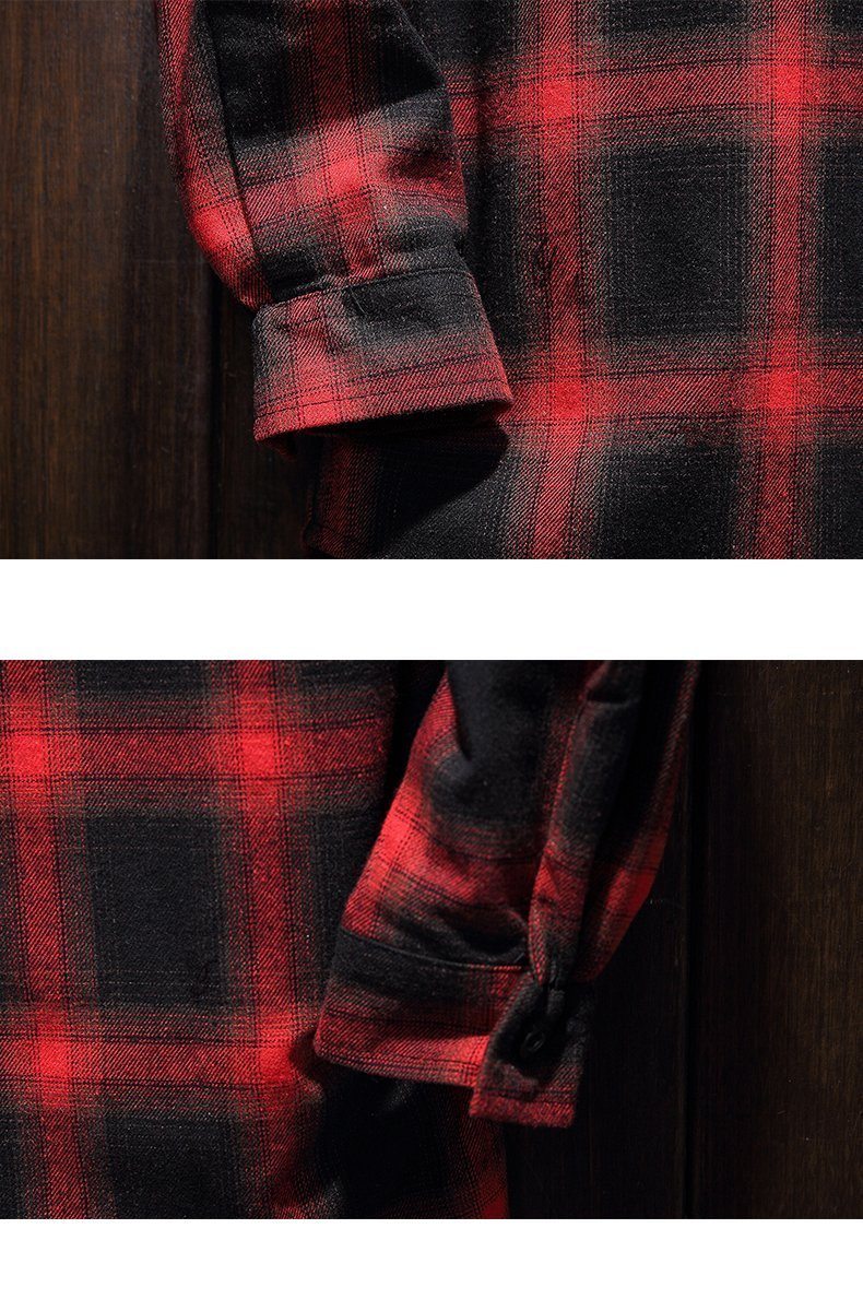 Plaid Casual Hooded Shirt - Bentley Maxwell